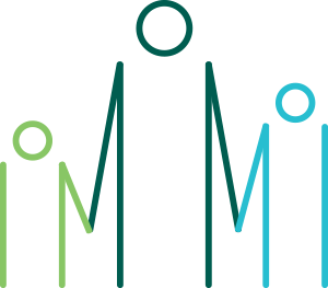 Three people holding hands